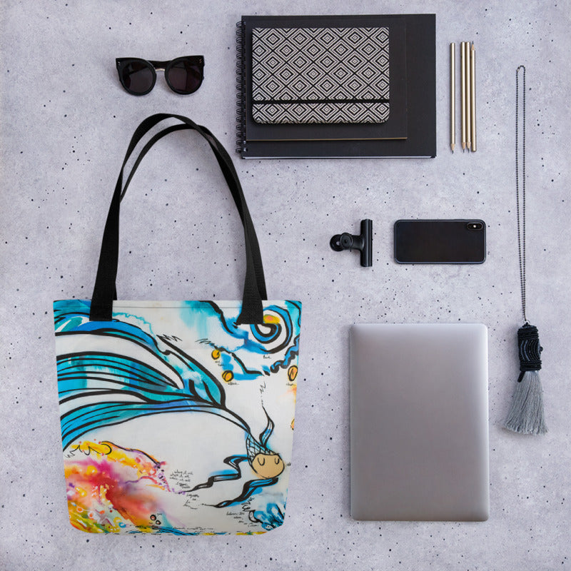 Between The Atom & The Void – Lebo Tote bag