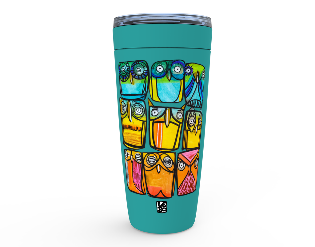 A Parliament of Rainbow Owls - Rainbow Collection- Lebo Viking Tumblers