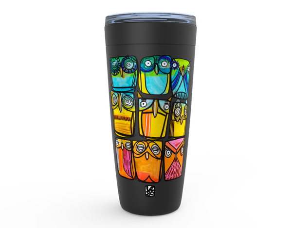 A Parliament of Rainbow Owls - Rainbow Collection- Lebo Viking Tumblers