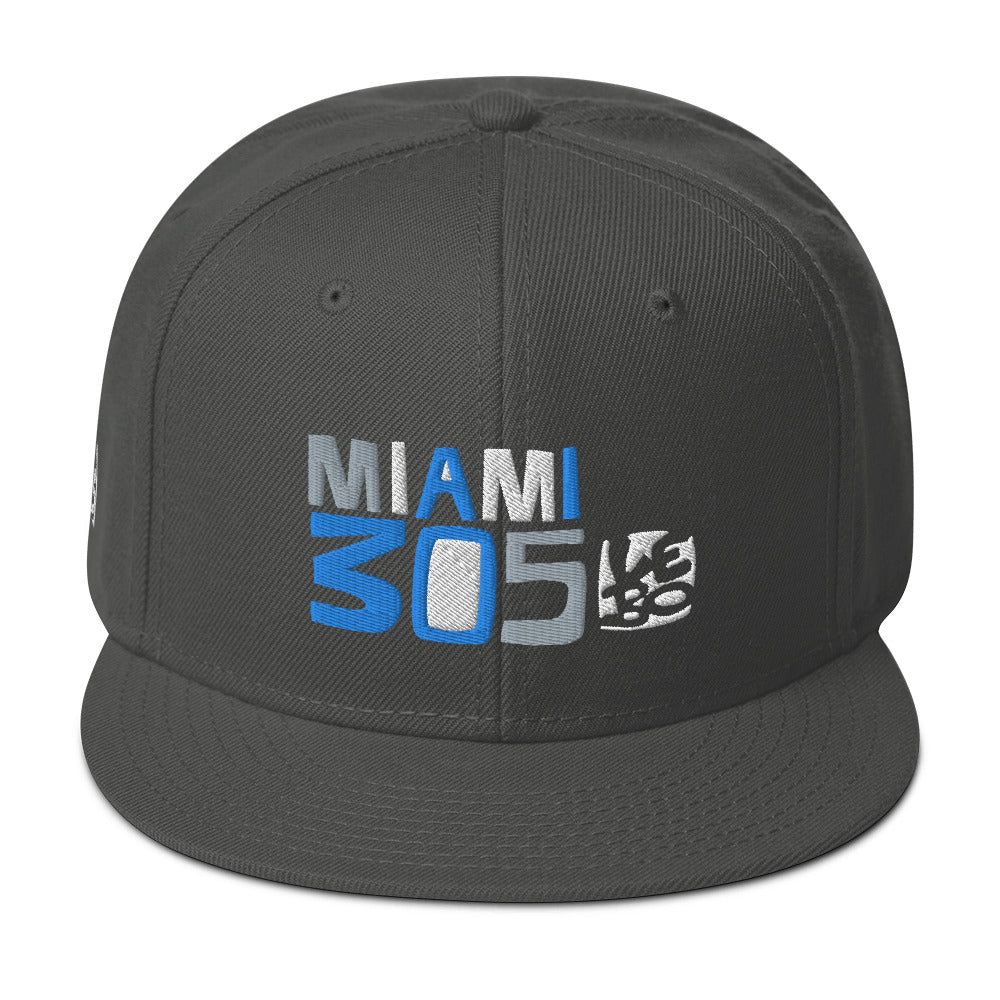 Miami 305 - Lebo Flat Bill Snapback Hat