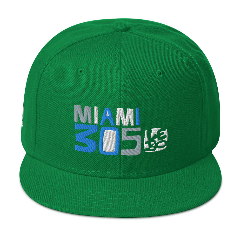 Miami 305 - Lebo Flat Bill Snapback Hat