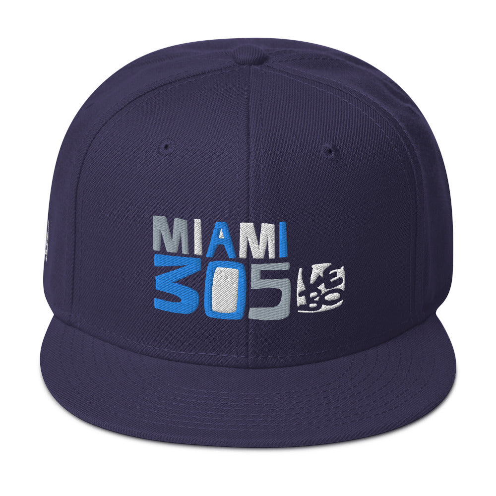 Miami 305 - Lebo Flat Bill Snapback Hat