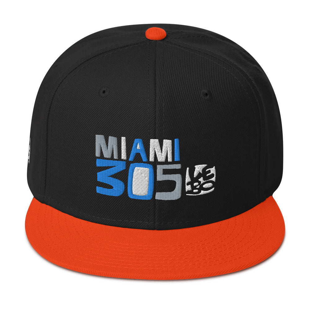Miami 305 - Lebo Flat Bill Snapback Hat