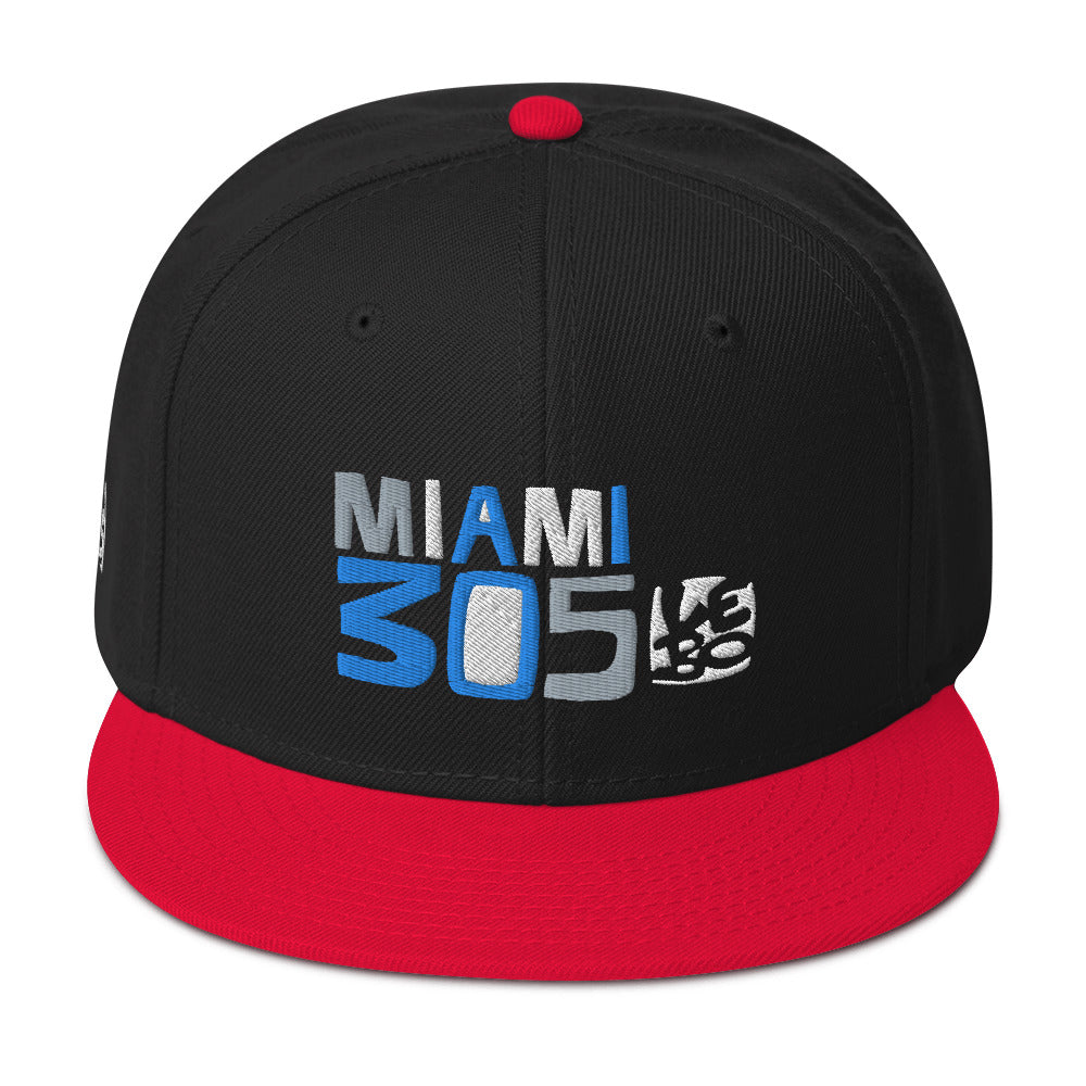 Miami 305 - Lebo Flat Bill Snapback Hat
