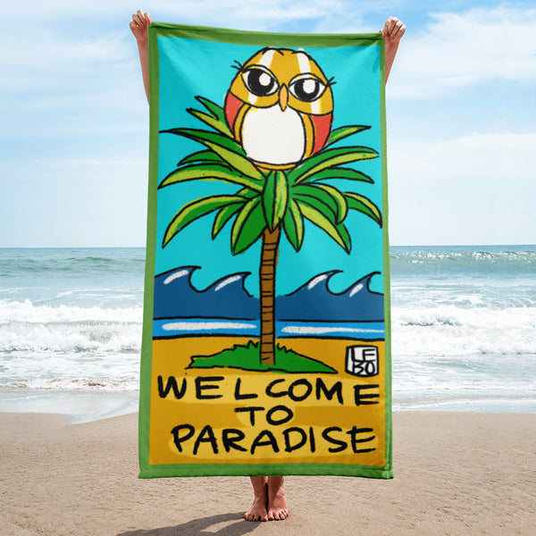 Welcome to Paradise - Lebo Beach Towel