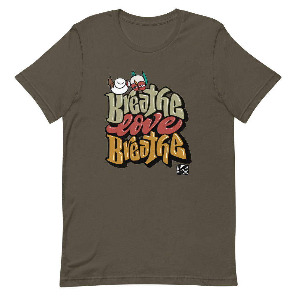 Breathe Love Breathe - Lebo Short-Sleeve Unisex T-Shirt