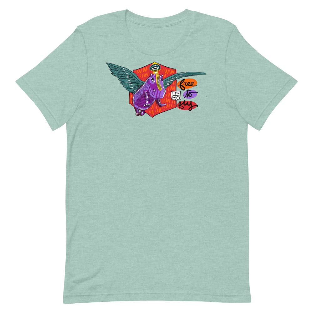 Free to Fly - Lebo Unisex Short Sleeve T-Shirt