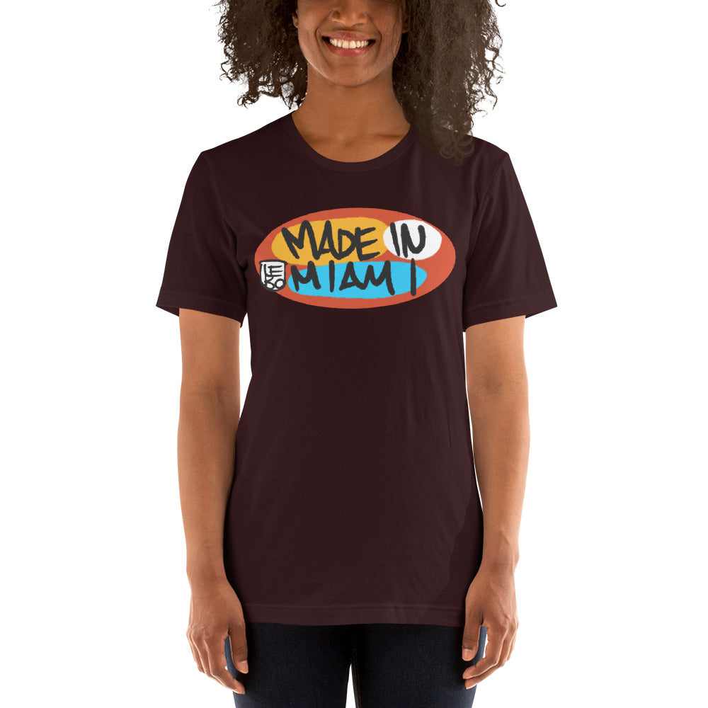 Made in Miami, Primary Circle - Lebo Unisex Short-Sleeve T-Shirt