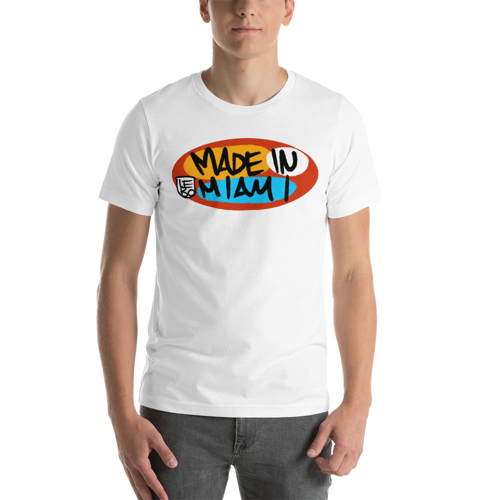 Made in Miami, Primary Circle - Lebo Unisex Short-Sleeve T-Shirt