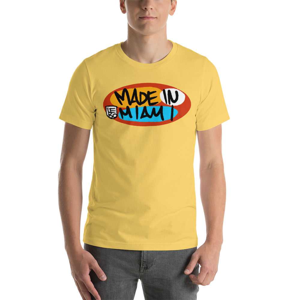 Made in Miami, Primary Circle - Lebo Unisex Short-Sleeve T-Shirt