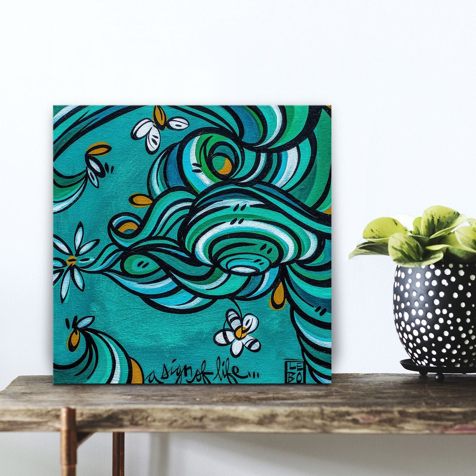 Sign Of Life - Mineral Print - shop.leboart.com